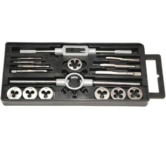 Набор метчиков и плашек метрический Forsage 16 предметов в пенале F-PD016-1(8762) 1