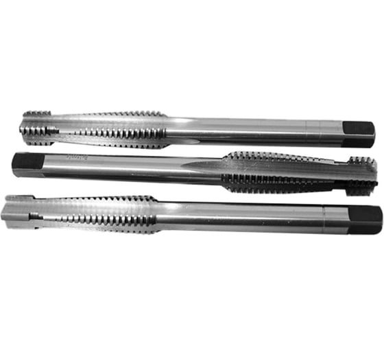 Метчик трапецеидальный Tr16х2 машинно-ручной HSS левый 3шт компл. L=140мм Beltools ri.291.321