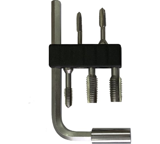 Набор метчиков-бит Bucovice Tools BIT2 M4-M10 HSS с Г-образной ручкой 948210