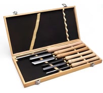 Набор токарных резцов по дереву Unipro HSS (6 резцов в наборе) 16196