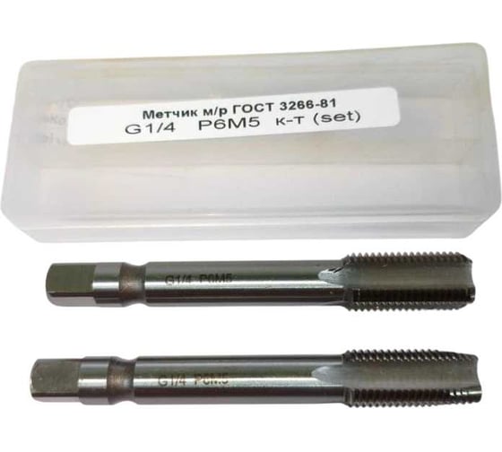Метчик трубный цилиндрический ИНКО 1/4 G Р6М5 00000027664