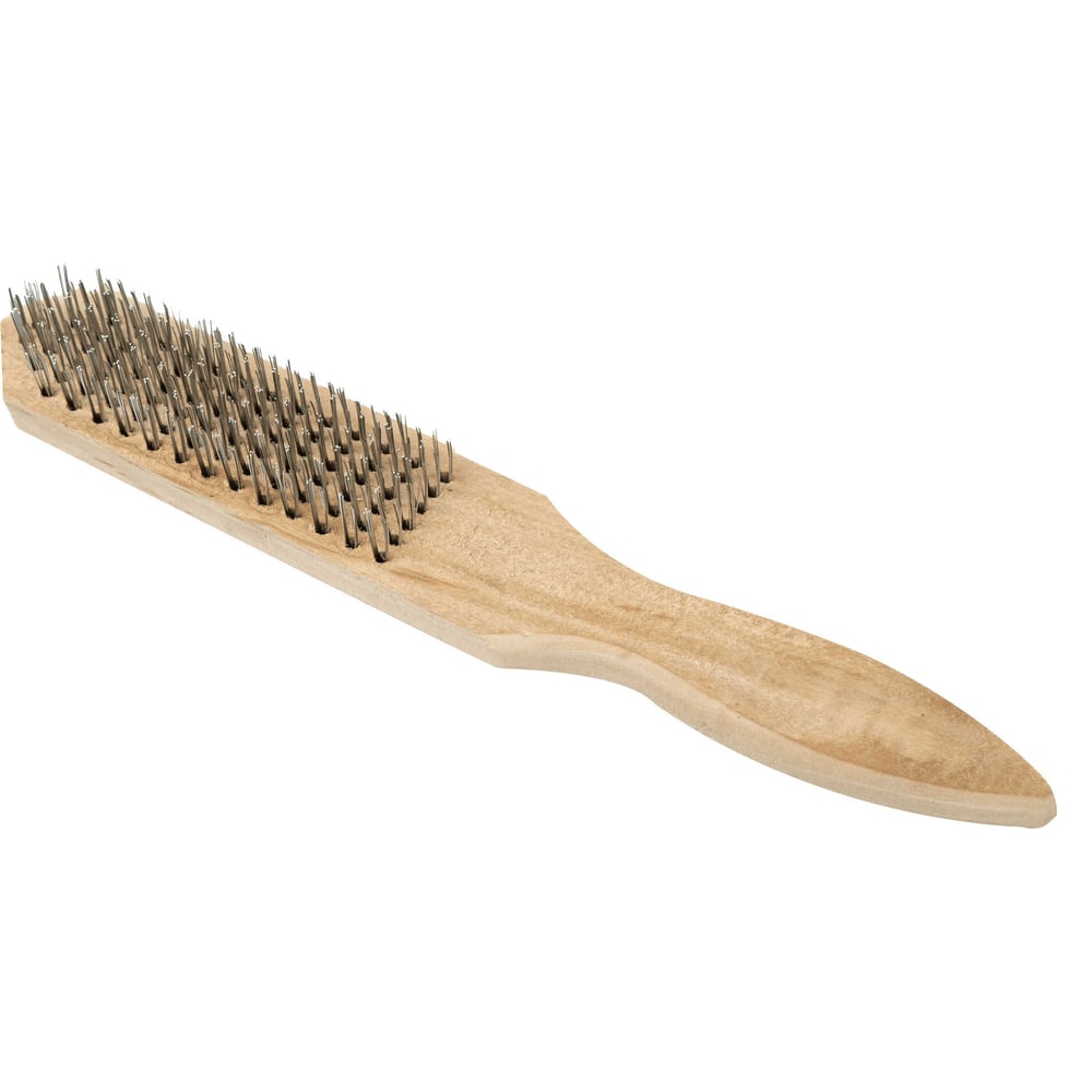 Ручная щетка SAMGRUPP с деревянной ручкой, по металлу, 6 рядов 16080 ...