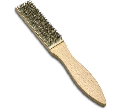 Щетка ручная для чистки напильников Lessmann 210х25х100 мм 037101