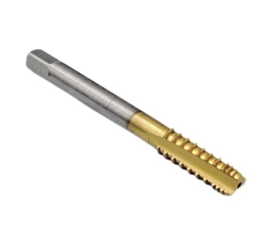 Метчик машинно-ручной TORNERI М 16х2.0, шахматный, HSSE с покрытием TiN Т025441 1