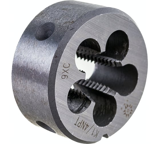 Плашка TLX коническая дюймовая К 1/4"NPT, 18 ниток/дюйм, dнар.38мм 9ХС 66550