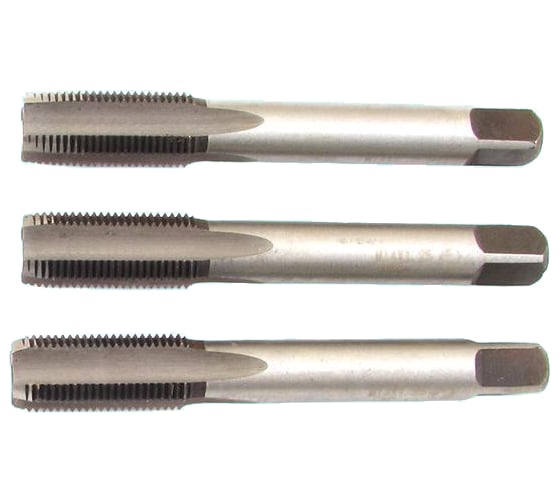 Метчик CNIC М10,0x1,25 9ХС ручной, к-т из 3-х шт. 52860