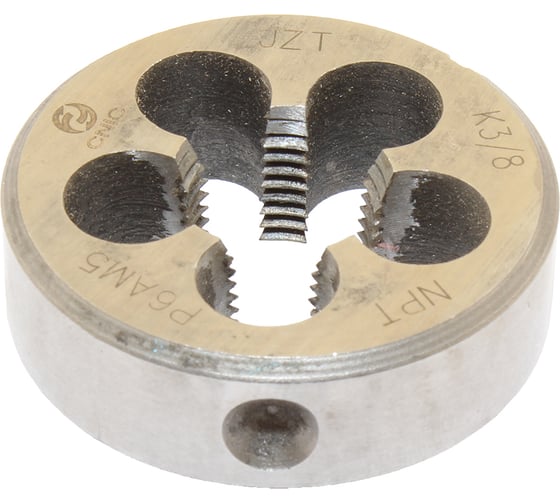 Плашка коническая дюймовая CNIC К 3/8NPT, 18 ниток/дюйм, dнар.45мм Р6АМ5, 42624 1