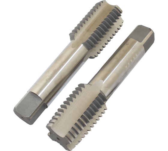 Метчик CNIC 1 5/8" BSW 55гр 9ХС дюймовый, ручной, к-т из 2-х шт. 5 ниток/дюйм 56475