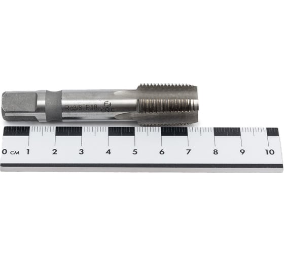 Метчик CNIC Rc 3/8" Р18 трубный конический, м/р. 19 ниток/дюйм 37263
