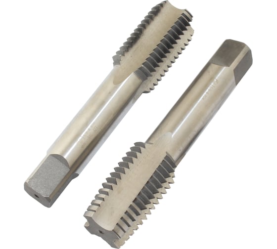 Метчик CNIC 1 3/8" BSW 55гр 9ХС дюймовый, ручной, к-т из 2-х шт. 6 ниток/дюйм 56471