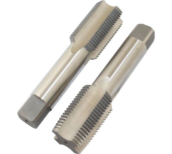 Метчик CNIC 1 3/4" BSF 55гр 9ХС дюймовый, ручной, к-т из 2-х шт. 7 ниток/дюйм 56476