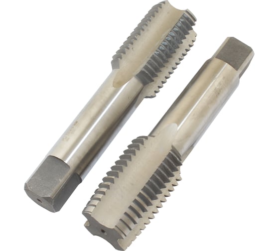Метчик CNIC 1 3/4" BSW 55гр 9ХС дюймовый, ручной, к-т из 2-х шт. 5 ниток/дюйм 56477