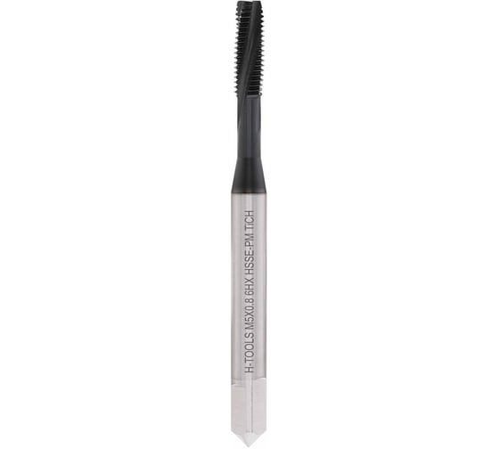 Метчик машинный спиральный H-Tools М5х0.8 DIN371 HSSEPM-TiCN 6HX C/2-3P R15 a=4.9 SC512503Ti 1