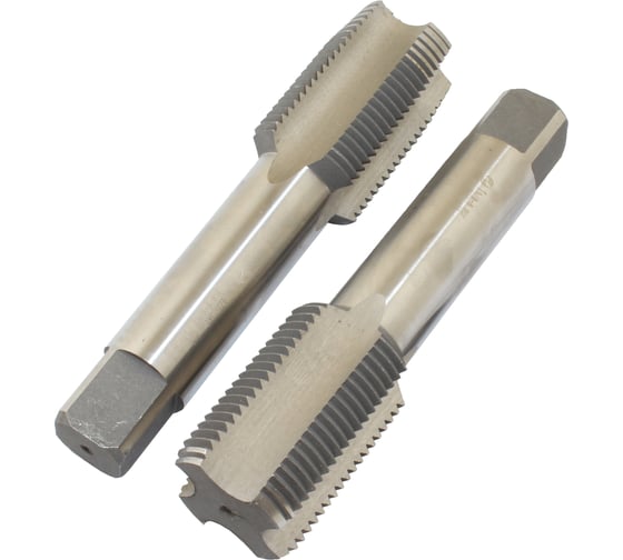 Метчик CNIC 1 5/8" BSF 55гр 9ХС дюймовый, ручной, к-т из 2-х шт. 8 ниток/дюйм 56474