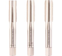 Метчик с направляющей цапфой H-Tools М10х1.5мм, комплект из 3-х шт. DIN352 HSSEV3 6h 70мм a=5.5 113230HT