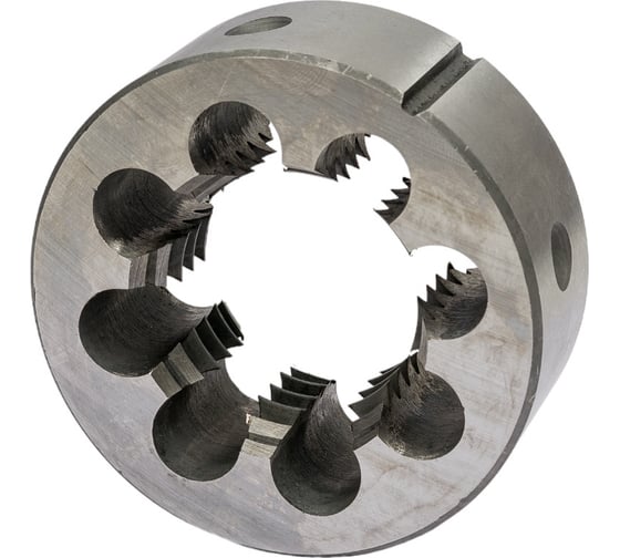 Плашка CNIC дюймовая 2"- 4 1/2BSW 55гр 9ХС 4 1/2 ниток/дюйм, dнар. 90мм резьба Уитворта 55869