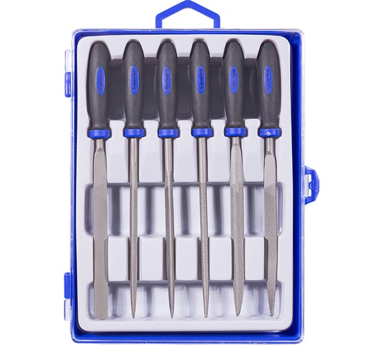 Надфили Smartbuy PRO TOOLS в наборе 6 шт, пласт. ручка, в кейсе SBT-PRO-TFS-6P2 1