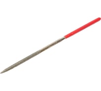 Алмазный надфиль CNIC квадратный L140x3 с обрезиненной ручкой 53210