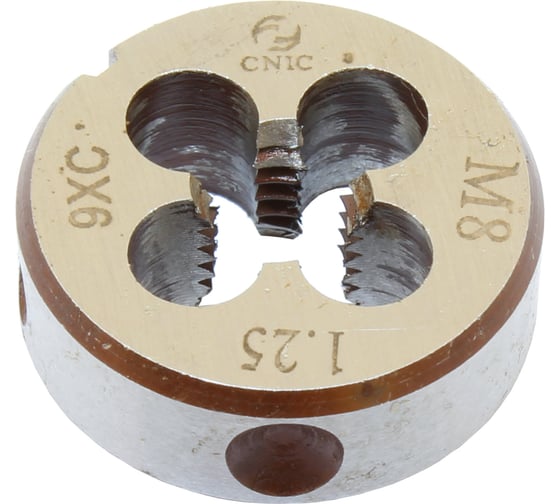 Плашка CNIC М 8,0 1,25 dнар.25мм 9ХС 6g 62586