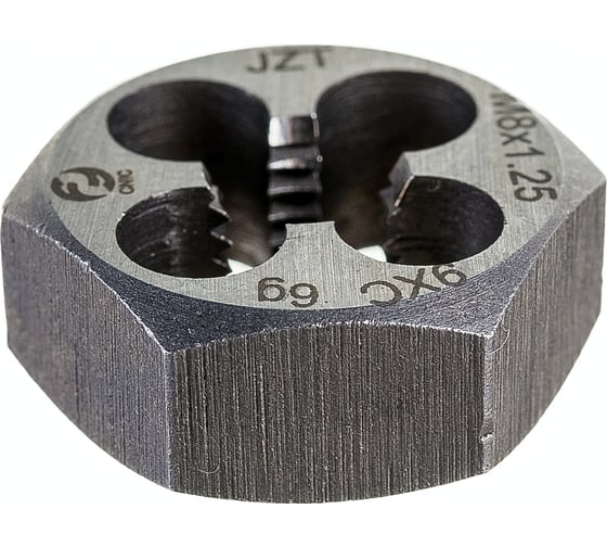 Плашка CNIC М 8,0 1,25 шестигранная 9ХС, S 22мм 6g 55876