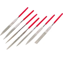 Набор надфилей CNIC алмазных из 7шт. L160x4 с обрезин. ручкой QG-2800 45992