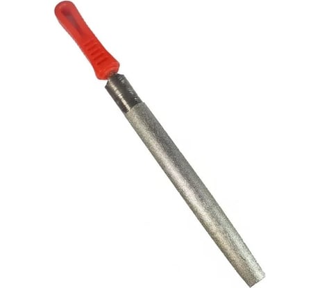 Алмазный напильник CNIC полукруглый 200ммр.ч. 185мм 125/100 с пластмассовой ручкой 30296