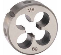 Плашка H-Tools М8, шаг 1.25мм, DINEN22568, CrV 6g 25х9мм 210080HT