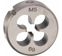 Плашка H-Tools М5, шаг 0.8мм, DINEN22568, CrV 6g 20х7мм 210050HT