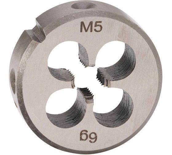 Плашка H-Tools М5, шаг 0.8мм, DINEN22568, CrV 6g 20х7мм 210050HT 1