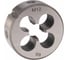 Плашка H-Tools М12, шаг 1.75мм, DINEN22568, CrV 6g 38х14мм 210120HT 1