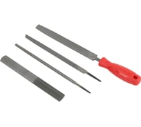 Набор напильников по металлу и дереву Workpro 200мм -5шт (круглый/полукруг/плоский/квадрат/треугольник) со сменной ручкой, WP251017