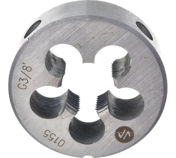 Трубная плашка ИНСТУЛС G 3/8 45x14 9ХС 2654-0155 ГОСТ 9740-71 00001425766 1