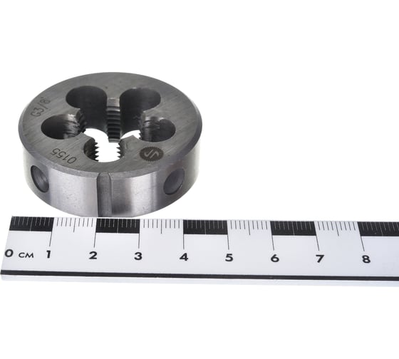 Трубная плашка ИНСТУЛС G 3/8 45x14 9ХС 2654-0155 ГОСТ 9740-71 00001425766