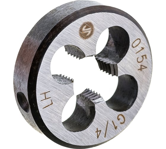 Трубная плашка ИНСТУЛС G 1/4 38x10 9ХС 2654-0154 лев ГОСТ 9740-71 00001252571