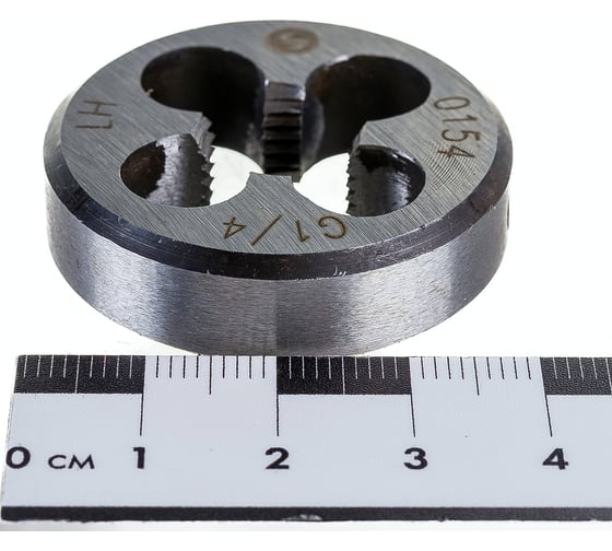 Трубная плашка ИНСТУЛС G 1/4 38x10 9ХС 2654-0154 лев ГОСТ 9740-71 00001252571