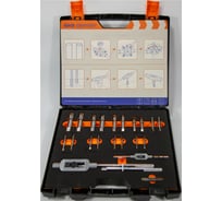 Набор ручных метчиков и плашек GSR 37-предметов A_S UNF1/4-1 HSSG S504AS160