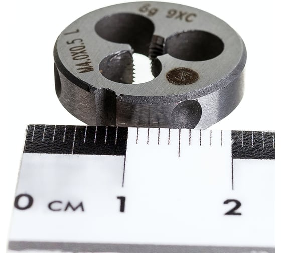 Плашка ИНСТУЛС М4.0x0.5x20x5 9ХС 6g 2650-1528 лев ГОСТ 9740-71 00001378366