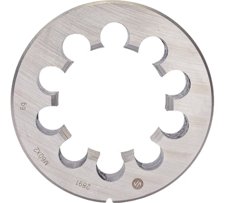 Плашка ИНСТУЛС М60.0x2.0x105x22 9ХС 6g 2650-2891 ГОСТ 9740-71 00001178654