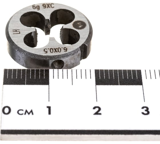 Плашка ИНСТУЛС М6.0x0.5x20x5 9ХС 6g 2650-1588 лев ГОСТ 9740-71 00001178335