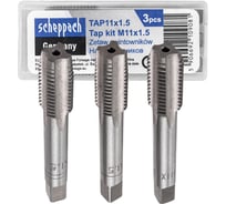 Метчик Scheppach M11x1,5 (3шт) Sch-TAP11x1.5(62779)