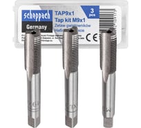 Метчик Scheppach M9x1 (3шт) Sch-TAP9x1(62786)