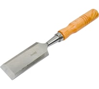 Стамеска Политех плоская, деревянная рукоятка, 38 мм, 2523038