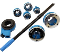 Клуппы трубные для резьб CNIC G 1/2-3/4-1-1 1/4-1 1/2-2 c трещеткой набор в мет. ящике 9325