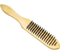 Зачистная щетка CNIC 6-ти рядная на деревянной колодке стальная проволока d=0,35мм B006 S-T 29746