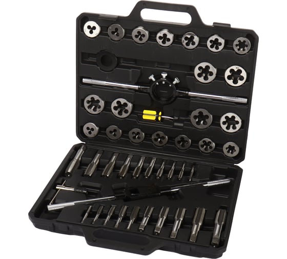 Набор метчиков и плашек метрический LIGE 45пр. LG-S1017 844145 1