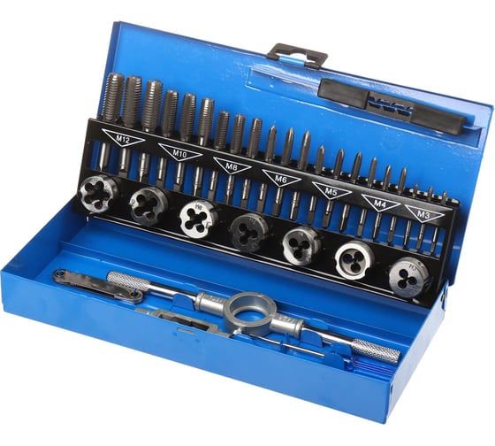 Набор метчиков и плашек метрический LIGE 32пр. LG-S1014 312873 1