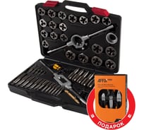 Набор метчиков и плашек МАСТАК SK-5 M6-M24, кейс, 51 предмет, в комплекте набор пассатижей 351-00051CP