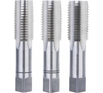 Метчик H-Tools М27, шаг 3.0мм, комплект из 3-х шт., DIN352, HSS-G 230270HT