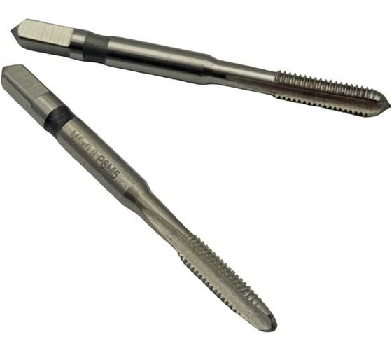 Метчик машинно-ручной TORNERI М 5.0х0.8 комплект из 2-х штук Р6М5 с усиленным хвостовиком Т025959