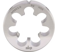 Плашка NKP М39 шаг 3.0мм DINEN22568 HSS 6g 75х30мм 240391N